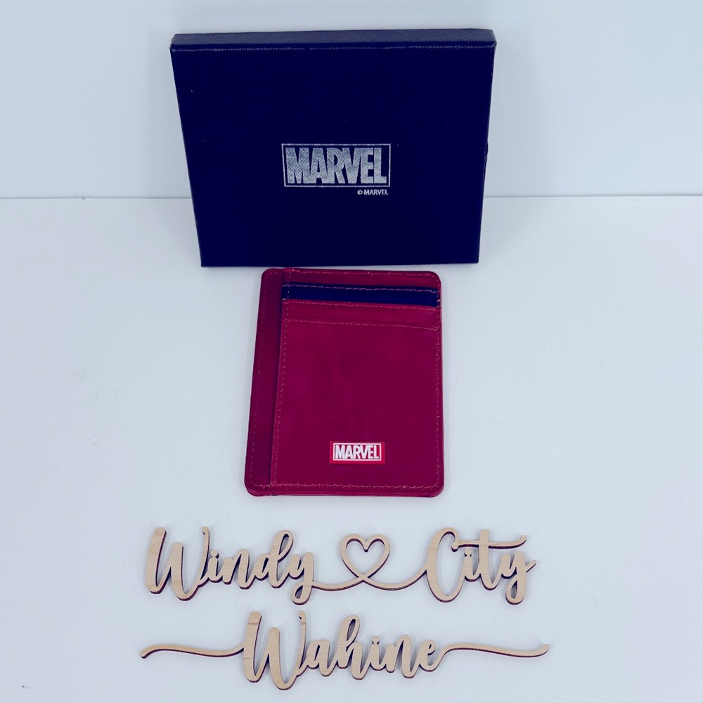 NWT Marvel Spider-Man Burgundy Card Holder